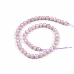 8mm natural lavender kunzite round stone beads for DIY jewelry making and crafting