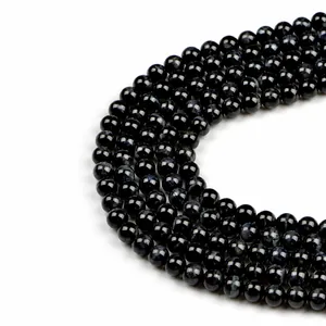 Polished 8mm blue tiger eye natural stone beads for DIY jewelry making in deep blue