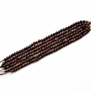 Faceted red tiger eye stone beads bracelet strands for DIY jewelry making 6mm 8mm