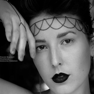 Punk Gothic Alloy Metal Chain Tassel Headband For Women Bohemian Layered Forehead Jewelry Party Hair Accessory