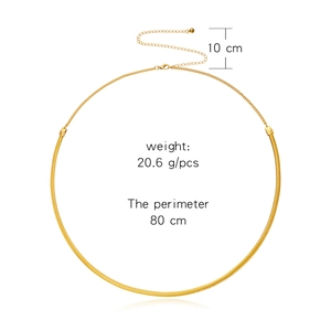 Klobige goldene Schlangenknochen-Körperkette mit 80 cm Umfang und 10 cm Verlängerung