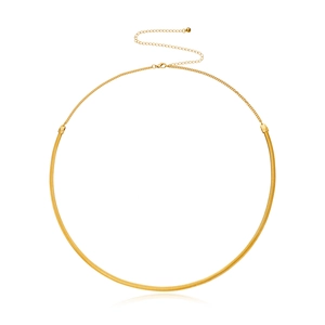 Schicker goldener Schlangenknochen-Körperkette mit verstellbarem Karabinerverschluss