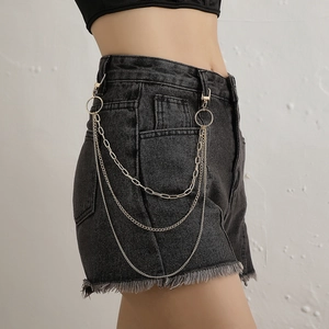 Chaîne de Taille Géométrique Multicouche en Alliage Sexy Rétro pour Femmes Accessoire de Bijoux de Chaîne de Corps en Métal