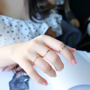 Minimalist Stainless Steel Plain Ring For Women Men Korean Style Thin Stackable Band Gold Silver Rose Gold Fashion Jewelry