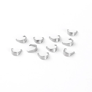 Stainless Steel Pinch Bails For Jewelry Making DIY Necklace Pendant Connectors Findings Gold Silver Rose Gold Black Bails