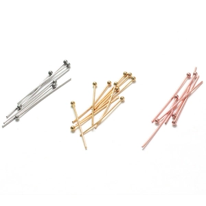 DIY Stainless Steel Ball Head Pins For Jewelry Making Gold Silver Round Head Beading Pins Handmade Jewelry Findings Accessories