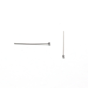 Polished silver stainless steel ball head pins for professional DIY jewelry making crafts