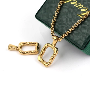 Roestvrij Stalen Onregelmatige Reliëf Holle Vierkante Hanger C Vorm Oorhaak DIY Sieraden Bevindingen Goud Getextureerde Delen