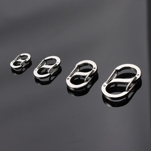 Stainless Steel S-Shaped Spring Buckle Dual Opening Connector Clasp For DIY Jewelry Keychain Bag Accessories Hardware