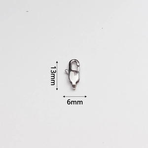 Tabla de tallas detallada del cierre de mosquetón de acero inoxidable pulido de 13 mm