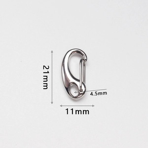 Polished 316 stainless steel lobster clasp dimensions 21mm by 11mm for DIY jewelry
