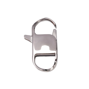 Polished 316L stainless steel lobster clasp and square buckle for jewelry connectors