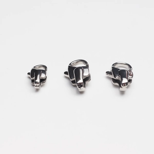 Polished 316 stainless steel lobster clasps for DIY jewelry and bag hardware accessories