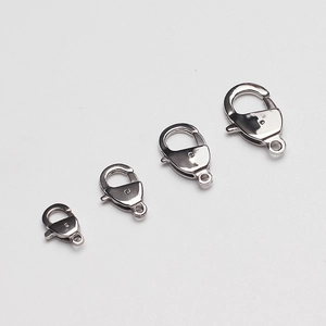 Highly polished 316 stainless steel lobster clasps for DIY jewelry necklaces and bracelets