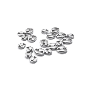 Polished stainless steel coffee bean beads for DIY jewelry making accessories