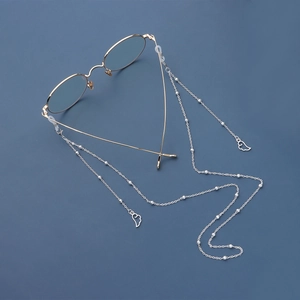 Chaîne de Lunettes Ailes d'Ange Perles de Métal Antidérapant Support de Lunettes Cordon de Masque Bijoux Décoratifs pour Femmes