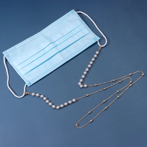 Faux Artificial Pearl Glasses Chain For Women Fashion Mask Lanyard Metal Bead Alloy Eyewear Retainer Strap Multipurpose Jewelry