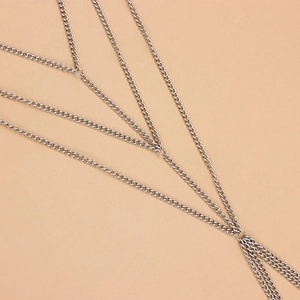 Punk Multi-layer Metal Body Chain For Women Fashion Adjustable Waist Chain Gold Silver Plated Belly Chain Party Jewelry