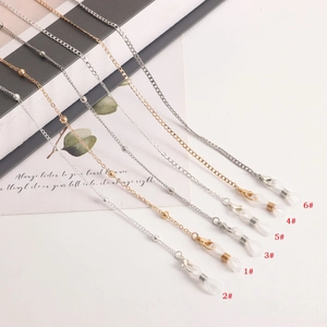 Alloy Metal Bead Glasses Chain For Women Men Multi-functional Mask Lanyard Anti-lost Eyewear Cord Strap Holder Fashion Jewelry