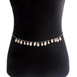 Bohemian Natural Shell Pendant Waist Chain Metal Belly Chain For Women Sexy Beach Bikini Accessories Jewelry Gift