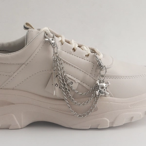 Chaîne de Chaussure en Métal Multicouche Punk Gothique pour Femme Pendentif Épée Crâne en Alliage Chevillère Hip Hop Décoration