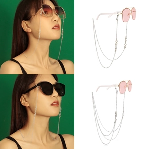 Infinity Symbol Rhinestone Glasses Chain Women Metal Sunglasses Strap Mask Lanyard Fashion Jewelry Eyewear Accessories