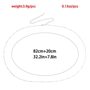 Chaîne de corps hip hop réglable en argent avec mini perles pour femme bijoux de taille