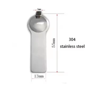 Italienisches Armband-Element aus 304 Edelstahl mit Maßen von 55 mm x 13 mm