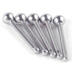 Set de 5 piercings de nariz minimalistas de acero inoxidable 2mm con cabeza redonda