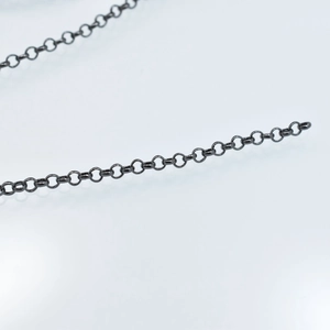 High-quality gunmetal O-shaped cross chain for DIY necklace and bracelet extensions