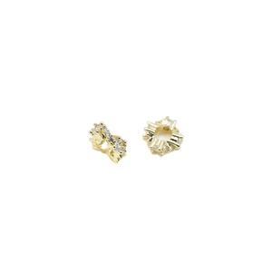 Gouden afstandsperlen met micro-kristalpavé voor DIY-sieraden maken en ontwerpen