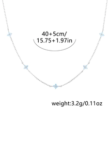 Λεπτομέρεια κολιέ με τριφύλλι, μήκος 40+5 cm και βάρος 3,2 g προδιαγραφές