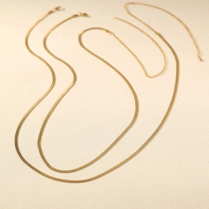 Three-piece golden stainless steel snake chain belt set for women beach fashion