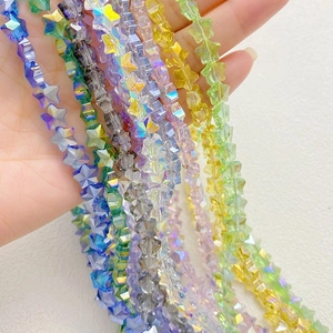 Stervormige gefacetteerde kristallen kralen met AB-coating voor DIY-sieraden maken