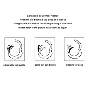 Guide for adjusting the screw zircon earring backs for a secure and comfortable fit