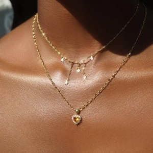 Herz Des Ozeans Herzförmige Zirkonia Anhänger Halskette Für Damen Kupfer Eingelegt Strass Romantischer Schmuck Geschenk