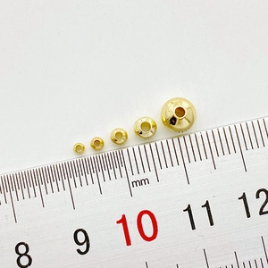 Gepolijste 14K goud gevulde ronde afstandskralen in diverse maten voor DIY sieraden