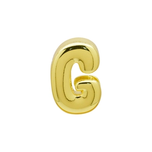 Polished gold-plated letter G pendant charm for DIY bracelets and necklaces accessory