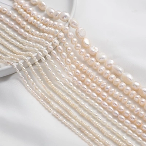 Natuurlijke Zoetwaterparel Kralenstreng Mini Abacus Rijstvorm Losse Kralen Voor DIY Halsketting Armband Sieraden Maken Accessoires