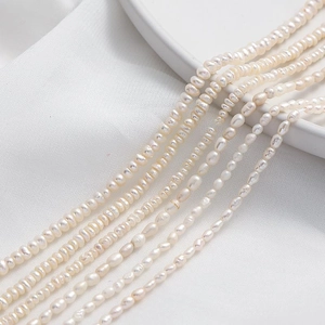 Natuurlijke witte zoetwaterparels in barok- en ovaalvorm voor DIY sieraden maken