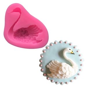 Elegant Swan Shape Silicone Fondant Cake Mold DIY Baking Tool For Chocolate Sugarcraft Dessert Decorating Sugarpaste Mold
