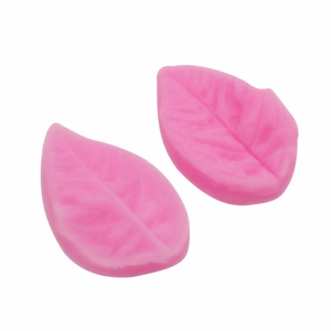 3D Leaf Shape Silicone Fondant Cake Mold Double Sided Embossing Mold For Chocolate Jelly Pudding DIY Baking Decoration Tool