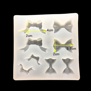3D Bowknot Ribbon Silicone Mold For DIY Jewelry Resin Casting Fondant Cake Decoration Baking Mold Kitchen Tools Accessory