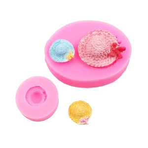 Moules en silicone chapeau de paille pour fondant et chocolat avec textures réalistes