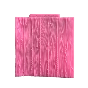 Pink wood grain texture silicone fondant mat mold for cake decorating and DIY baking
