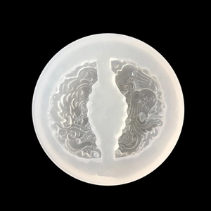 Silicone mold for traditional dragon and phoenix resin pendants with detailed patterns