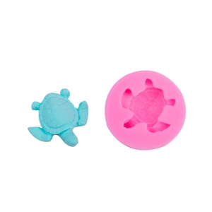 Turtle shaped silicone fondant mold for DIY cake decorating and resin craft projects