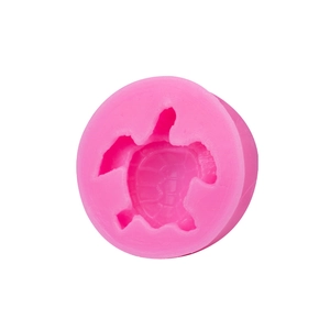 Pink sea turtle silicone mold for DIY fondant cake decorating and chocolate crafting
