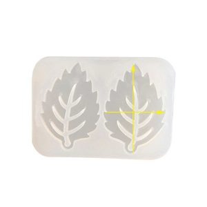 Translucent silicone leaf mold for DIY resin crystal pendant jewelry making