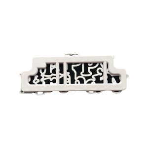 Rectangular Happy Birthday cookie mold featuring a black and white monogram pattern